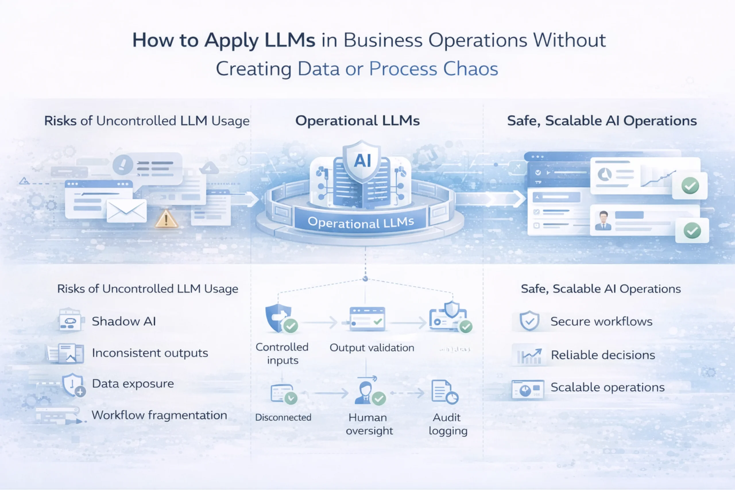 How to Apply LLMs in Business Operations Without Creating Data or Process Chaos