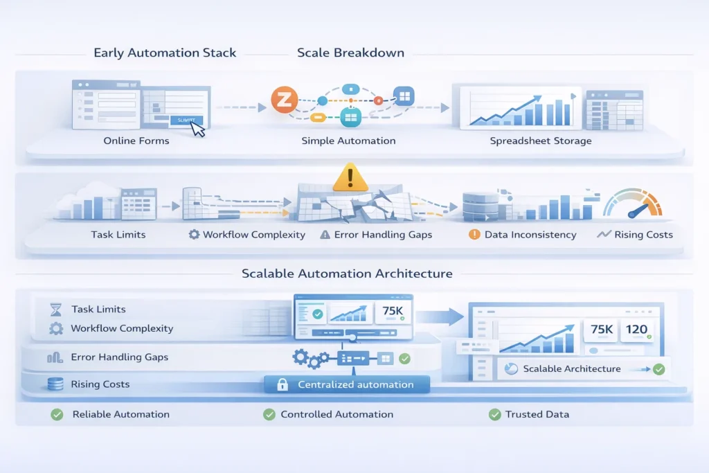 why zapier forms and spreadsheets break